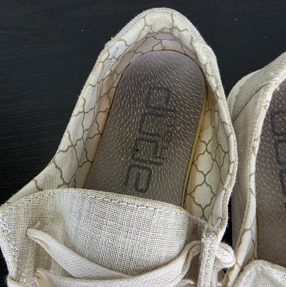 Hey Dude Wendy Sparkling Gold Women's Canvas Lightweight Shoes Loafers Size 8 - Picture 8 of 14